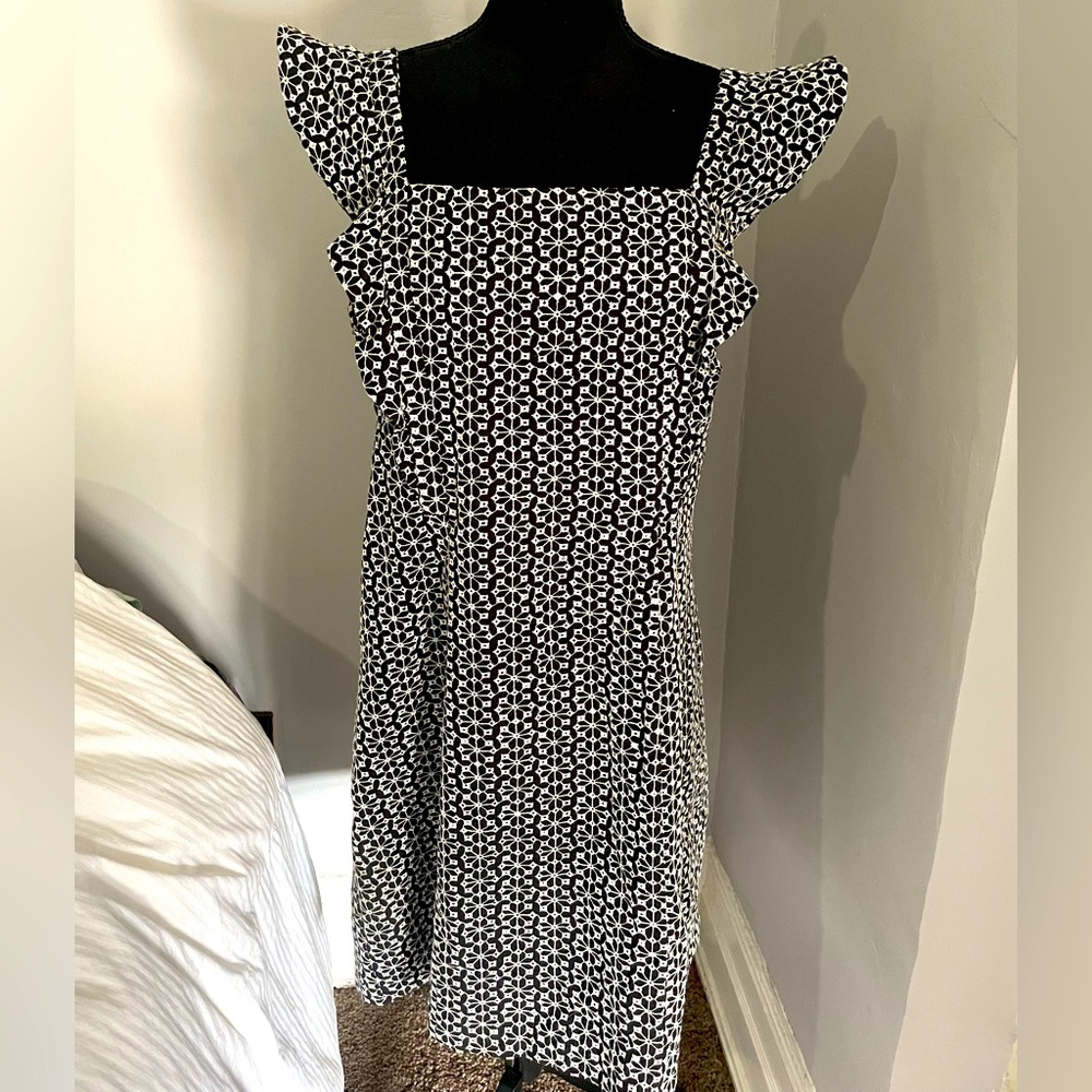 Scoop Women's Ruffle Sleeve Shift Dress XL